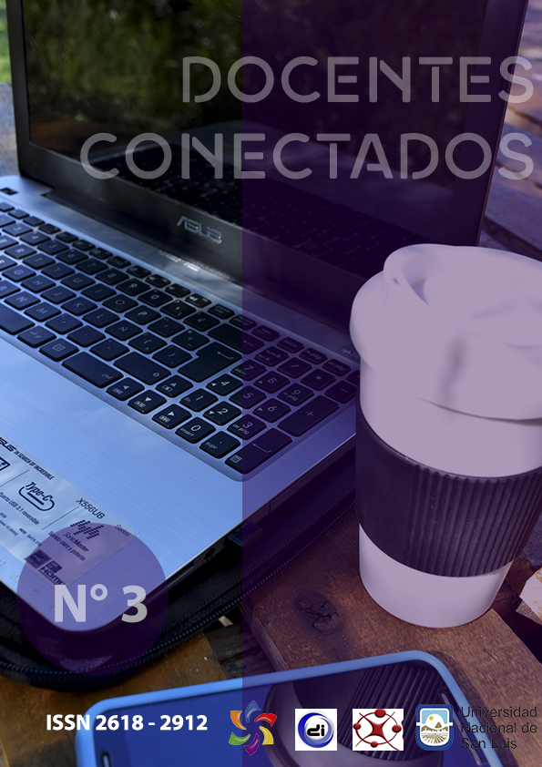 Imagen de la portada de la revista Docentes conectados, volumen 2, número 1 del año 2019